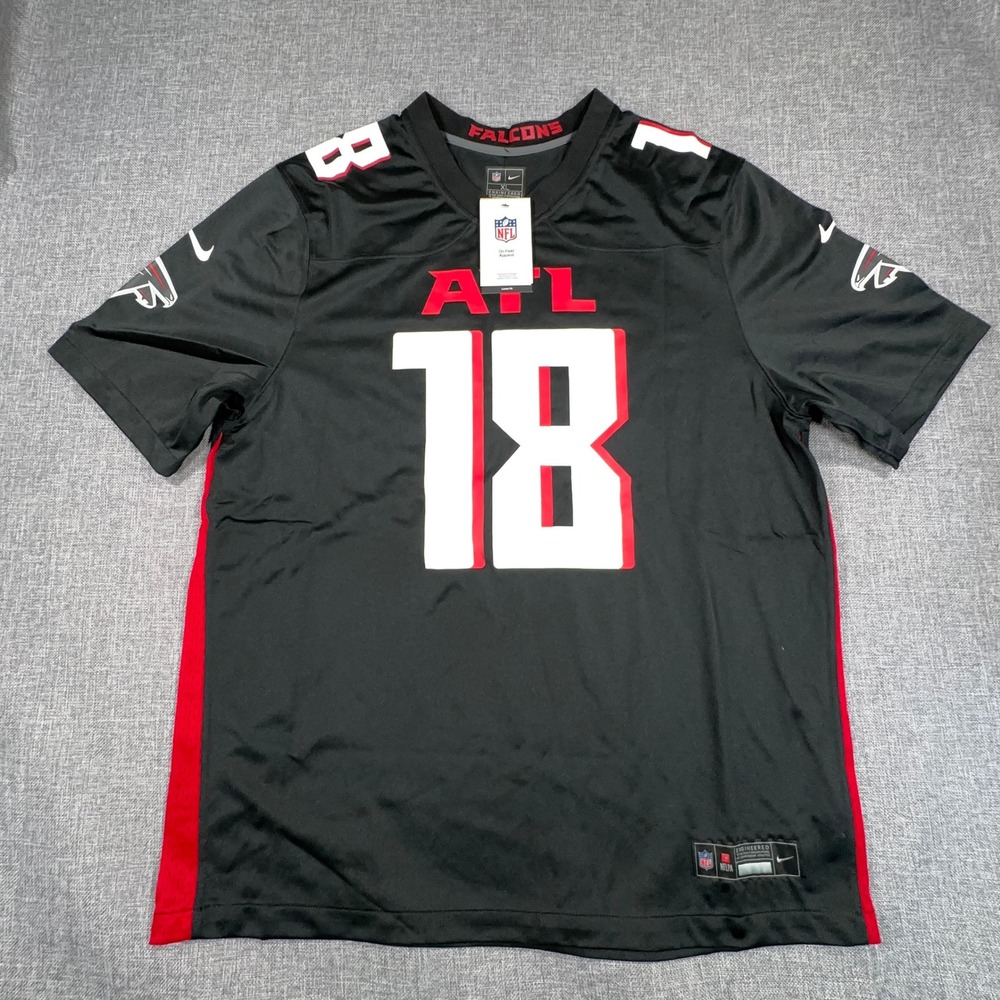 Nike Atlanta Falcons Kirk Cousins Jersey Mens XL Black #18 NFL Game Player NEW